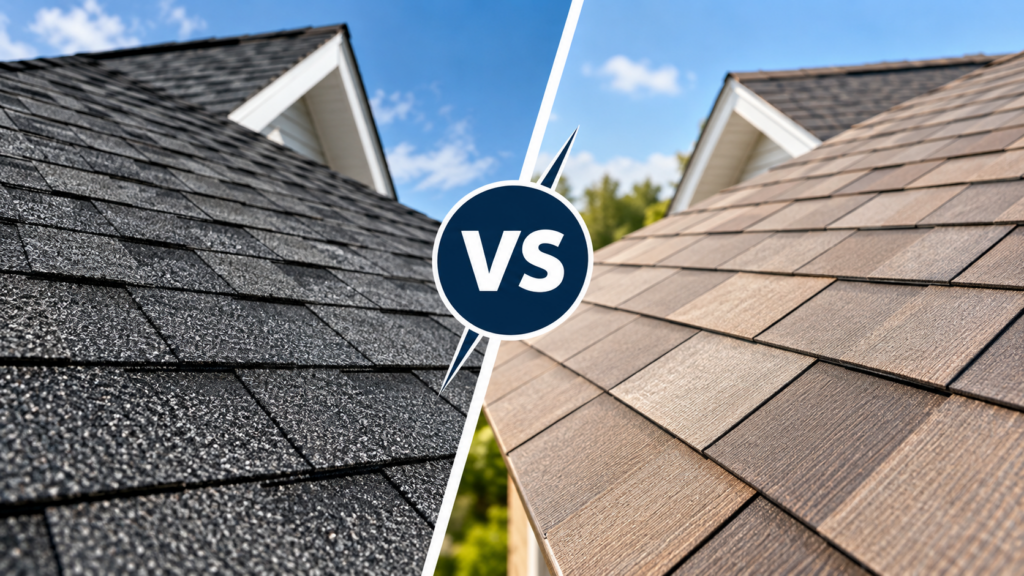Asphalt vs Fibreglass Shingles